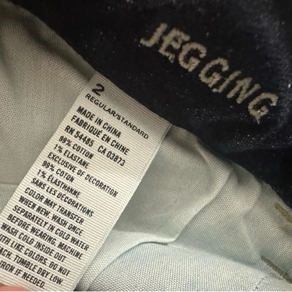 American Eagle Jeggings Womens Stretch Denim Skinny Blue Jeans Size 2 - Picture 7 of 10